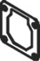 DINEX 39802 Gasket, exhaust pipe